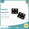 Conector de canto para armário de quatro furos preto espessado placa de prateleira em ângulo reto acessórios de ligação de canto para móveis à vista
