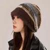Chapéu de Lã Macio com Controle de Iiing, Gorro de Lã Tricotado Slouchy para Mulheres, Faz o Rosto Parecer Menor, à Prova de Frio para Outono e Inverno, Quente, Versátil