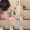 Pinza para el pelo Retro Genial Estilo Chino Nuevo Plata Miao de Imitación, Pinza para el Pelo con Borla, Pinza para el Pelo Estilo Antiguo Estilo Palacio, Pinza para el Pelo