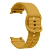 Correa Deportiva de Silicona para Reloj con Patrón Ondulado Cosida a Mano Adecuada para Samsung Galaxy Watch7 Watch4/5/6