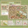 Versión 2.0 de la pegatina de paisaje de alta dificultad "Tie Ke Duo Ke", escena miniatura grande con posicionamiento, juguete adhesivo DIY para aliviar el estrés