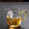 Tetera a prueba de explosiones, engrosada, de vidrio de borosilicato alto, con forma de luna, con colador de té integrado, gran capacidad y un diseño moderno para servir té