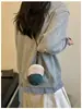 2026 Nuevo Bolso Cruzado Pequeño Personalizado de Nicho Transfronterizo para Mujeres y Niños, Bolso Lindo Mini con Forma de Sombrero y Bloques de Color