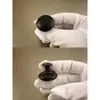 Puxador Preto de Furo Único Estilo Moderno Americano Simples para Gaveta de Sapateira, Guarda-Roupa, Maçaneta de Porta de Armário de Liga de Alumínio