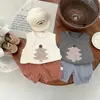Colete de Verão para Bebê 2026 Novo Estilo Camiseta sem Mangas com Aplicação para Bebês Moda Tendência para Meninos e Meninas