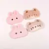Acessórios de vestuário para outono e inverno chapéu cachecol adesivos de tecido decorativos patch bordado de cabeça de animal de desenho animado fofo