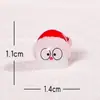 Enfeites de Bolas de Carvão Coloridas de Elfo de Natal Decorações de Artesanato DIY de Resina para Mesa de Casa Pequenos Enfeites de Resina
