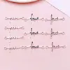 4 Estilos Plata Antigua Nueva Aleación Conector ECG Corazón Pata de Gato Agujero Doble Pulsera DIY Collar Accesorios de Joyería Venta al por Mayor