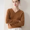 Suéter Minimalista de Alta Gama Otoño e Invierno para Mujer Suéter de Cuello Alto Tejido Relajado Estilo Nuevo Pulóver Capa Base