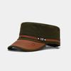 Hebilla de cinturón estilo República de China gorra militar de ala curva hombres y mujeres algodón transpirable casual plana gorra para el sol gorra para exteriores al por mayor