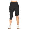 Nuevos Pantalones Cargo Cropped con Bolsillos y Cremallera para Mujer Ligeros Sueltos Estilo Americano Casual para Viaje y Deportes