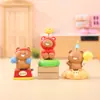 Caja Misteriosa de Osito Lindo, Juguete Giratorio de Osito Adorable, Figura de Moda, Adorno de Escritorio de Resina, Regalo para Niñas