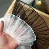 7cm de ancho negro blanco plisado organza encaje lolita muñeca puños cortina decorativo diy material