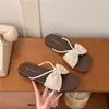 Sandalias Versátiles para el Hogar y el Exterior, Duraderas, Artículo Popular Otoño 2026, Para Mujer, Exquisita Decoración de Lazo de Mariposa, Correas Finas, Chancla