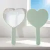 Espejo Personalizado Nuevo Amor Espejo Pequeño Espejo de Mano Espejo Portátil para Niñas con Mango para Maquillaje en Forma de Corazón