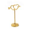 Cupido Duplo Coração Refeição Cartão Rack Refeição Cartão Clipe Hotel Restaurante Casamento Mesa Número Placa Mesa Cartão Assento Cartão Clipe Refeição em estoque
