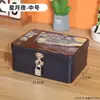 Caja de hojalata estilo Ins Caja de almacenamiento de escritorio Caja de almacenamiento de identificación de cosméticos Caja de almacenamiento de joyas para el hogar