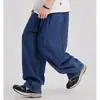 Moda Callejera Jeans de Papá para Hombres y Mujeres Americanos Oversize Sueltos de Pierna Ancha Tallas Grandes Pantalones Rectos Linterna