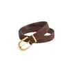 Cinto Feminino Casual de Couro Genuíno Camurça Fosca Fivela Decorativa de Pino para Calças Jeans Casuais Saia Cinto Feminino