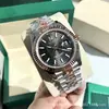 Relógio Mecânico Automático Laojia com Bisel Dentado, Pulseira de Aço Inoxidável, Mostrador com Diamantes, Luminoso, À Prova d'Água, Relógio Masculino para Negócios