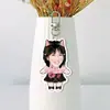 Chaveiro Dupla Face de Acrílico Branco Candy Yoon Suporte para Bolsa Pingente de Mochila Mercadoria de Celebridade com Fotos