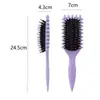Em estoque Xiyin Amazon Transfronteiriço Novo Palha de Trigo Massagem Cabelo Cacheado Pente Definição Estilo Pente Pente Cacheado Pente Elástico