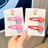 Pasador de Pelo Estilo Coreano para Niños Lindo Corazón Pinza Bb Pinza Lateral para el Lado Pinza de Acrílico para Flequillo Accesorios para Cabello de Bebé Tocado para Mujeres