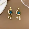 Colgante Cobre Microincrustado Circonita Planeta de los Sueños Cielo Estrellado Sol Luna Accesorios de Joyería Versátiles Lujo Ligero Accesorios que No se Desvanecen