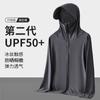 Ropa de Protección Solar de Seda de Hielo Upf50+ Verano Transpirable Fina con Capucha Ropa de Protección Solar Anti-UV Chaqueta de Pesca para Hombre