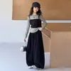 Conjunto de niña 2026 nueva colección de otoño, elegante y casual para niñas mayores, conjunto de dos piezas de otoño estilo coreano