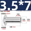 Remache Semitubular de Acero Inoxidable 304 Gb873 Cabeza Plana Redonda Núcleo Hueco Remache Hueco M2M2.5M3M4M5M6Mm