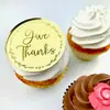 Decoraciones para Cupcakes de Acción de Gracias Estilo Ins Transfronterizo Suministros para Fiestas Adornos Decorativos de Pastel de Acción de Gracias Acrílicos