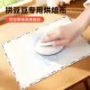 Tapete de passar selado nas bordas para trabalhos com miçangas, panificação, fosco, macio, translúcido, DIY, resistente a altas temperaturas, auxílio para passar, papel para trabalhos com miçangas, pano para panificação