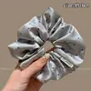 Goma para el pelo con estampado estilo Academia Melard para mujer, scrunchie de satén con malla de estampado de leopardo vintage, banda elástica de alta elasticidad y duradera