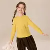 Suéter de Cachemira para Niños, Suéter de Punto Trenzado de Cuello Redondo para Niños, Camiseta Base Gruesa de Punto Retro para Niñas Mayores
