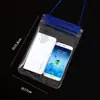 Telefone móvel touchscreen natação mergulho set takeaway equipamento à prova de chuva transparente impermeável saco Rider pendurado pescoço touchscreen saco selado