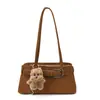 Bolsa Pequeña Estilo Coreano para Mujer 2025 Nueva Tendencia de Moda de Gama Alta Bolso de Axila Retro Versátil para Viajero Bolso de Hombro