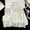 Pijama infantil estilo princesa, de manga larga, para primavera y otoño, con diseño de nube de dibujos animados, hecho de algodón fino, nueva colección 2026, ropa de estar para niñas de verano