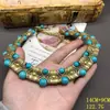 Diseño Vintage Nanyang Incrustado con Piedras de Pedrería Cuentas Collar Pulsera Retro Estilo Antiguo