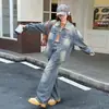 Rantuo Outono 2026 Novo Conjunto Jeans Casual Duas Peças Estilo Europeu e Americano para Crianças Maiores, Primavera e Outono, Transfronteiriço
