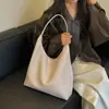 Bolsa Grande de Palha Vintage Feminina 2026 Nova Outono Versátil Bolsa de Ombro Único Simples Diária Bolsa de Ombro Único para o Trabalho