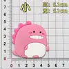 Adesivo de Borracha Macia em PVC Acessórios DIY para Casa Adesivos de Geladeira Desenho Animado Dinossauro Fofo Capa de Celular Acessórios de Bolsa