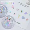 CL15 bolsa nueva de material para arte de uñas Mariposa Mágica Aurora luna k9 cuadrado gordo hielo de agua luna caja del tesoro decoraciones de uñas