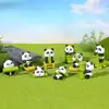 Pvc Sólido Dibujos Animados Bambú Panda Micro Paisaje Adornos para Coche Decoración de Escritorio Dibujos Animados Muñeca DIY Regalos
