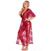 Suministro transfronterizo lencería sexy vestido de encaje transparente para mujer con escote en V profundo traje sexy venta al por mayor de fábrica w652