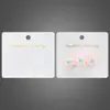 Embalagem de Joias Cartão para Presilha 8.1*7.1cm Papel Cartão de PVC Espessado com Estampagem Dourada Impressão Acessórios de Cabelo Etiqueta de Pendurar DIY Acessórios