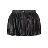 Roupas Femininas Transfronteiriças 2026 Moda Europeia e Americana Jaqueta de Couro com Zíper Decorado Solta + Conjunto de Shorts Feminino F71242/49