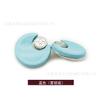 Casaco de Metal Paint Moon com Botão Trenchcoat Sweater Sweater Coat Decorative Buttons