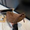Bolsa Feminina Texturizada de Alto Padrão Transfronteiriça com Grande Capacidade, Novo Design de Nicho Outono/Inverno 2026, Bolsa Transversal Vintage Estilo Dumpling