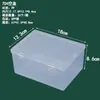 Caja Rectangular de Plástico PP Transparente para Papelería, Accesorios, Piezas, Caja de Embalaje, Caja de Almacenamiento para Tarjetas, Juguetes, con Tapa, Venta al por Mayor